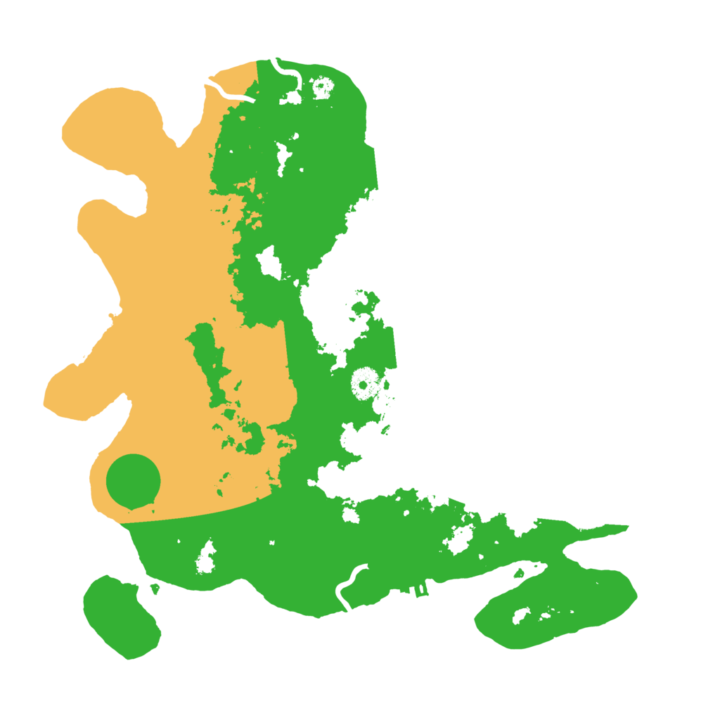 Biome Rust Map: Procedural Map, Size: 3500, Seed: 56628061