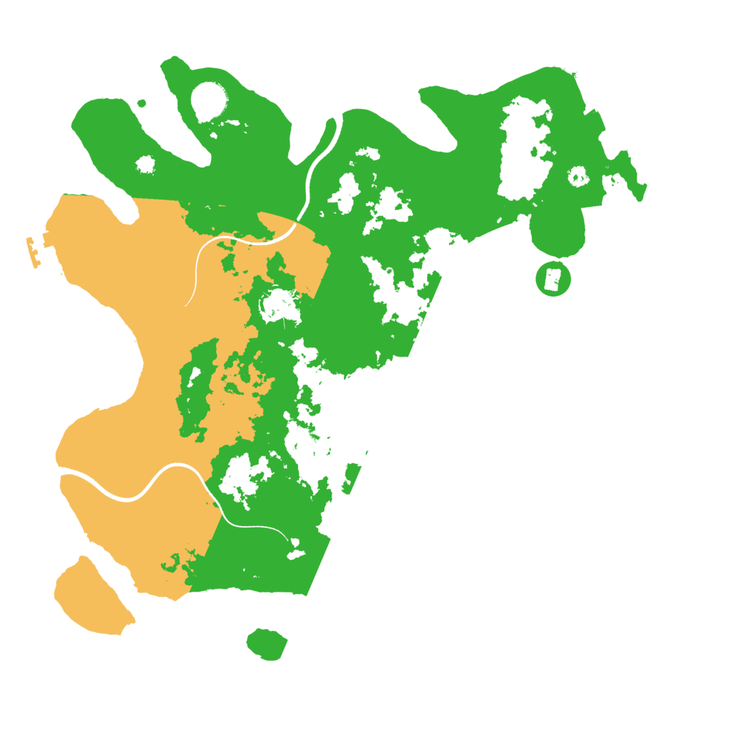 Biome Rust Map: Procedural Map, Size: 3550, Seed: 36670383