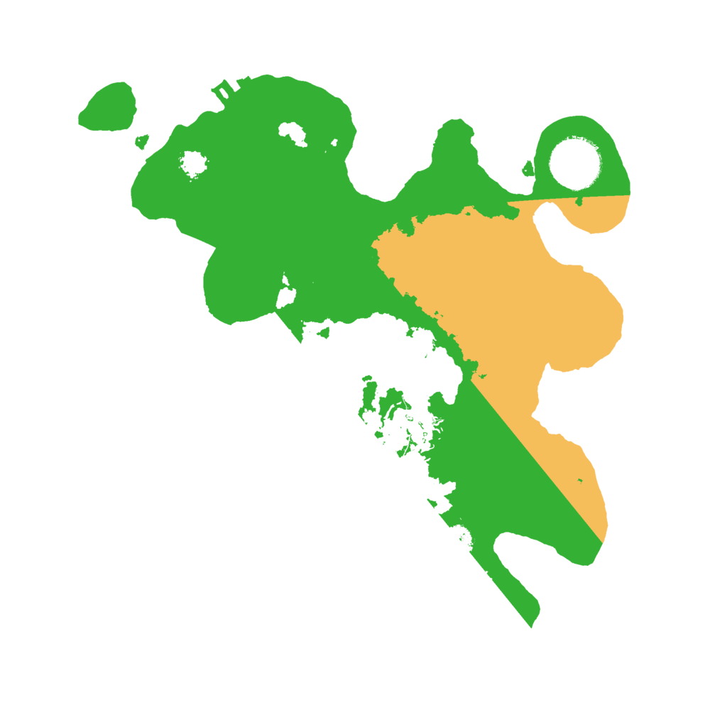 Biome Rust Map: Procedural Map, Size: 2500, Seed: 55667795