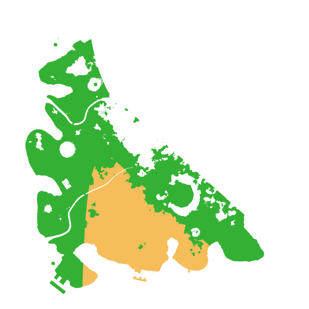 Biome Rust Map: Procedural Map, Size: 3450, Seed: 74261357