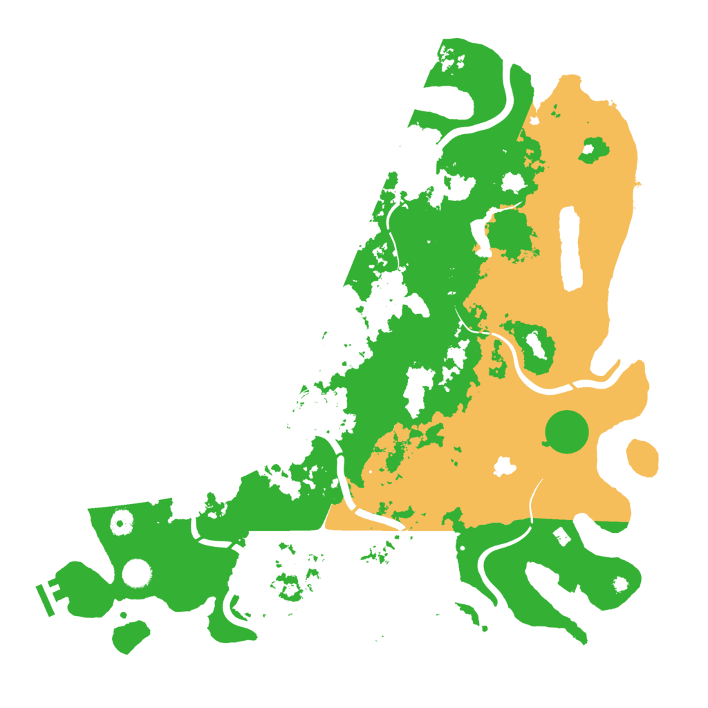 Biome Rust Map: Procedural Map, Size: 4300, Seed: 33307701
