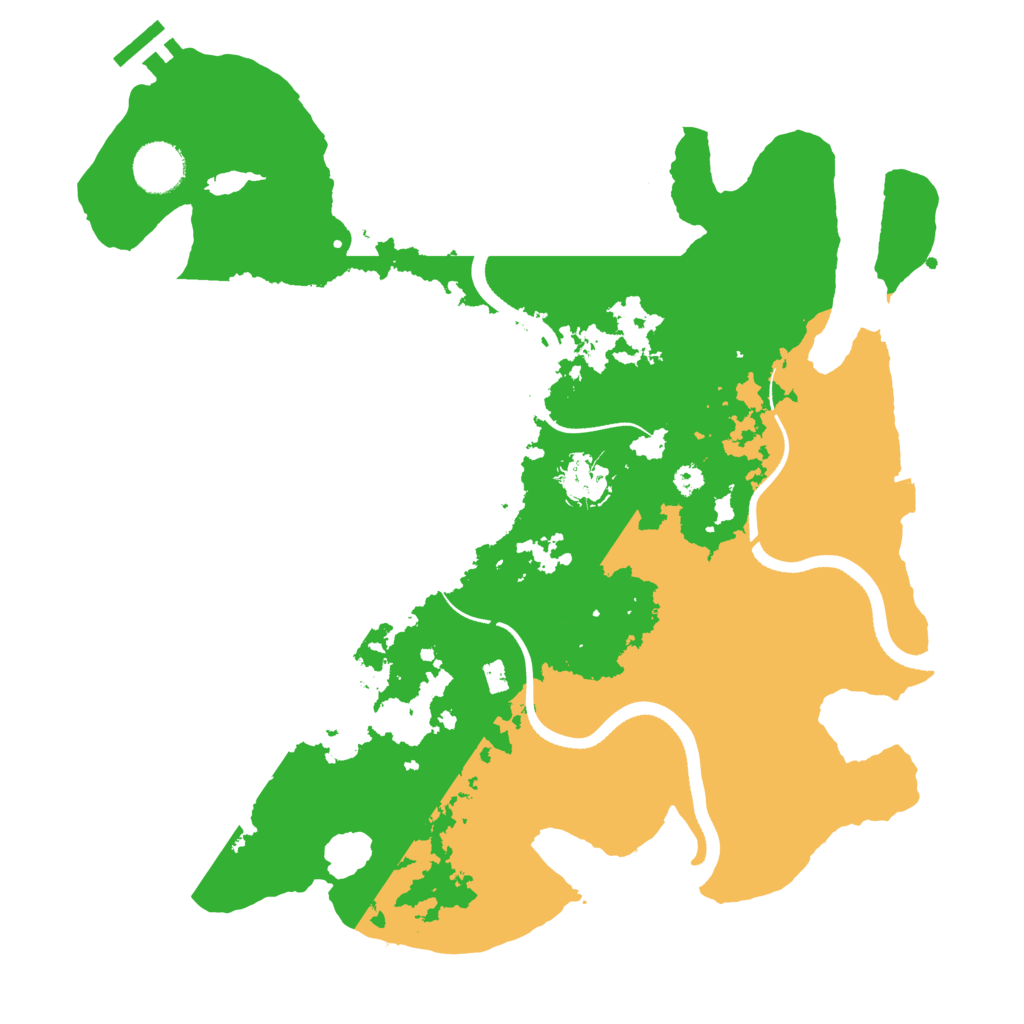 Biome Rust Map: Procedural Map, Size: 3500, Seed: 3866831
