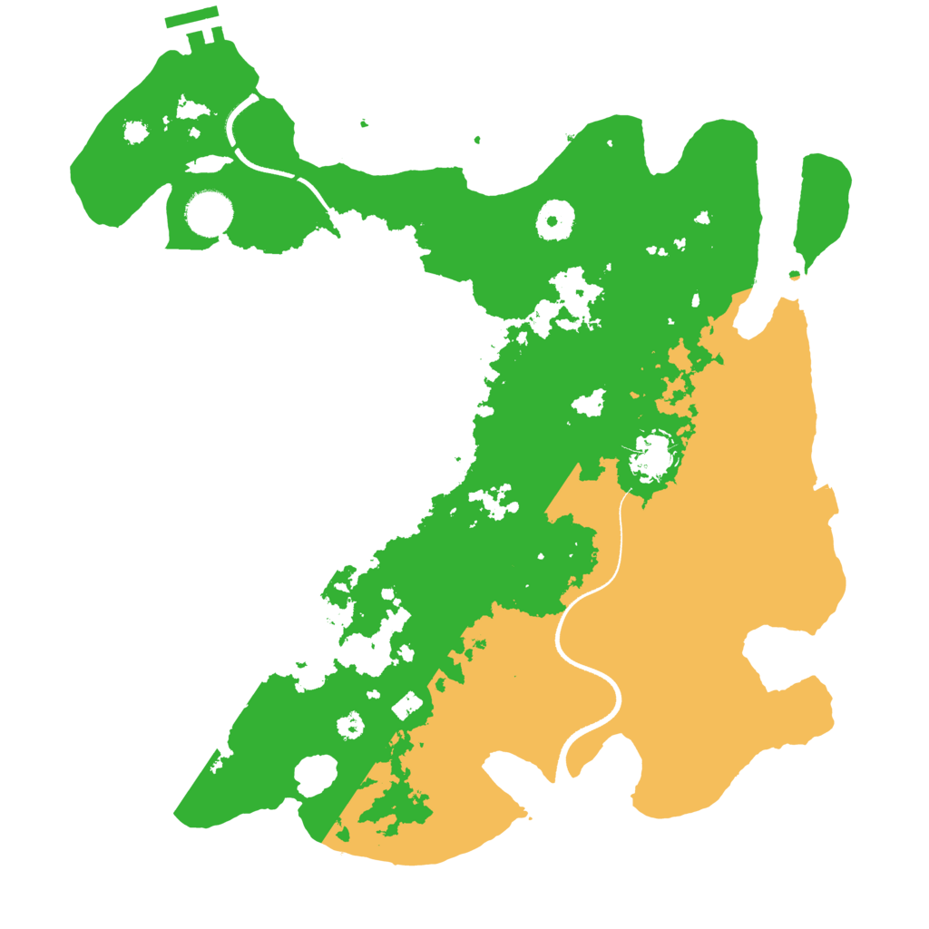 Biome Rust Map: Procedural Map, Size: 3500, Seed: 3866831
