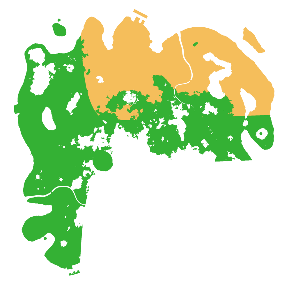Biome Rust Map: Procedural Map, Size: 4000, Seed: 15891639