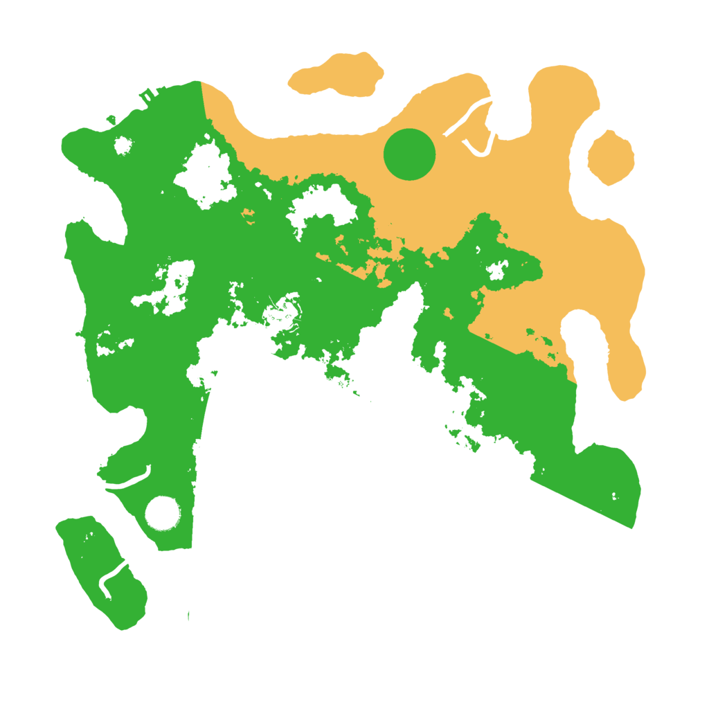 Biome Rust Map: Procedural Map, Size: 3600, Seed: 15522586