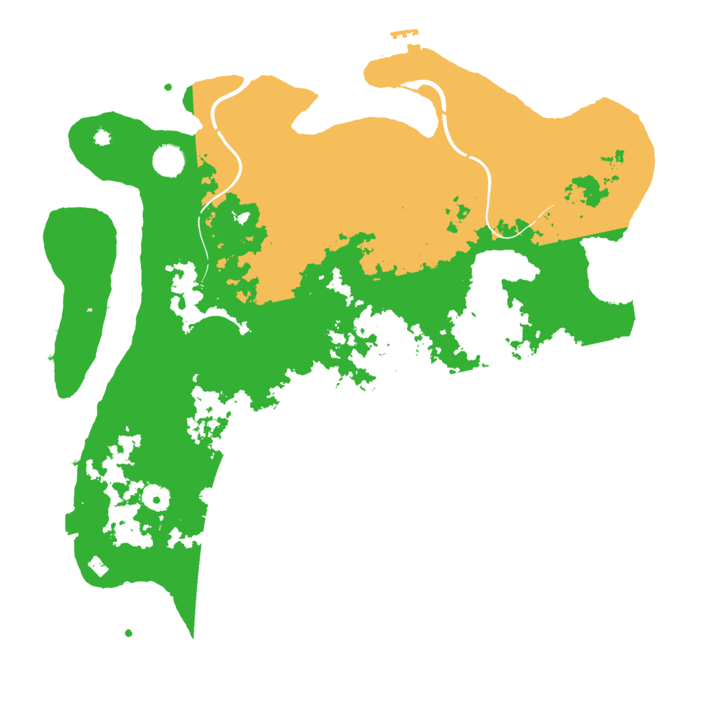 Biome Rust Map: Procedural Map, Size: 3900, Seed: 84482106