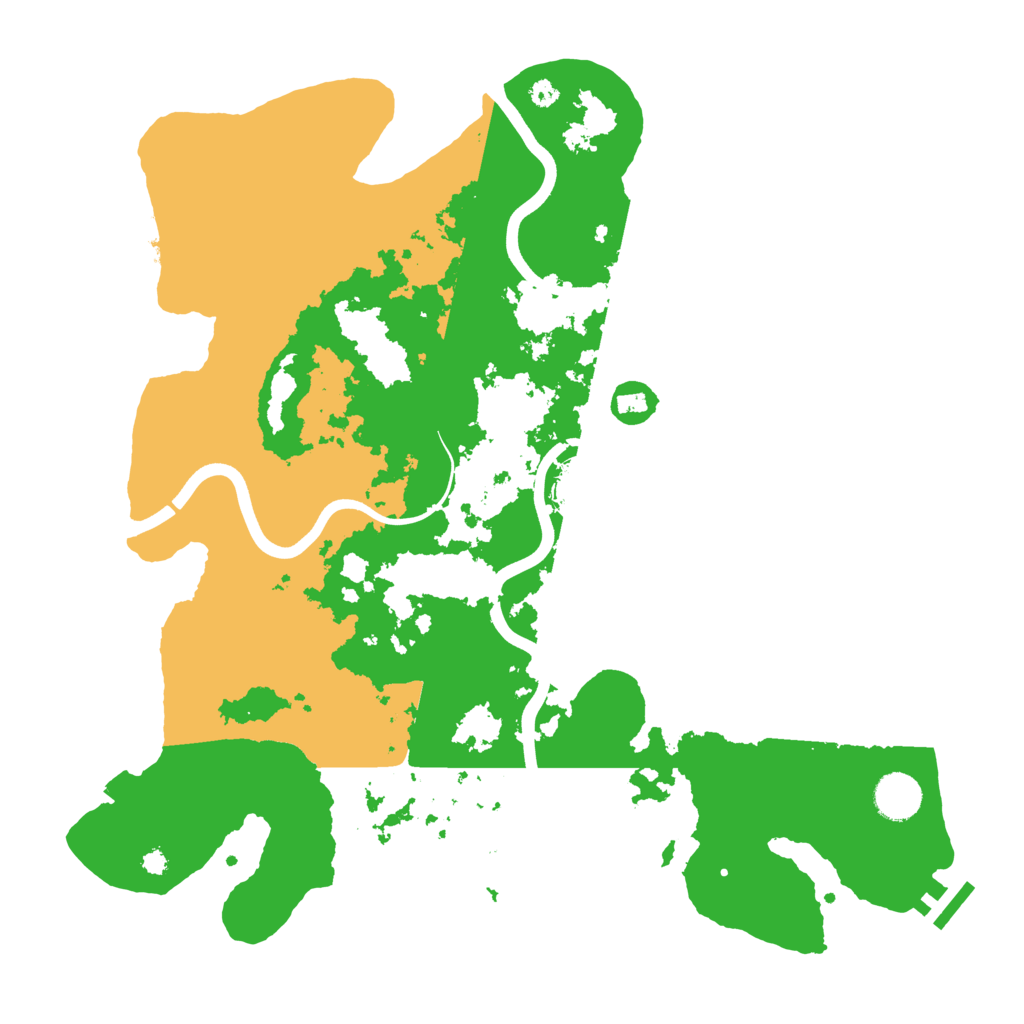 Biome Rust Map: Procedural Map, Size: 3800, Seed: 57673804