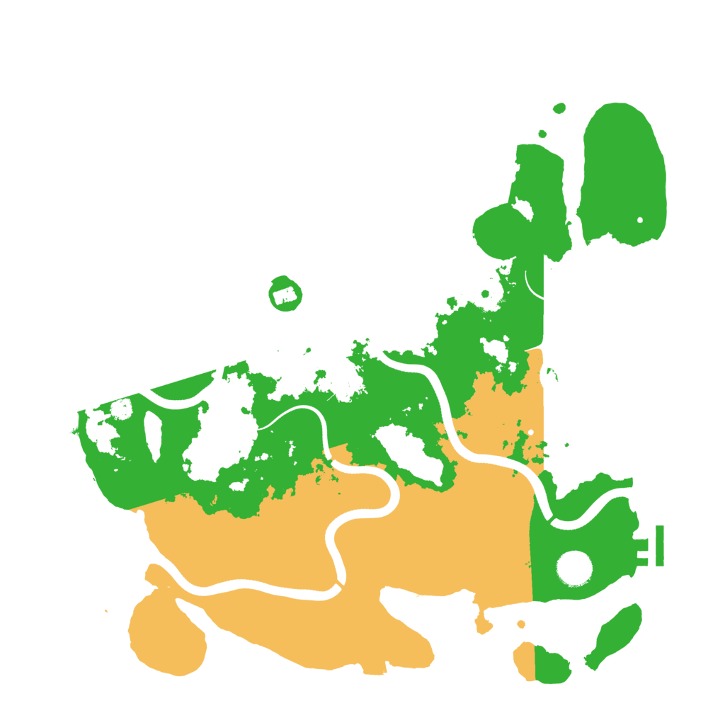Biome Rust Map: Procedural Map, Size: 3600, Seed: 23936065