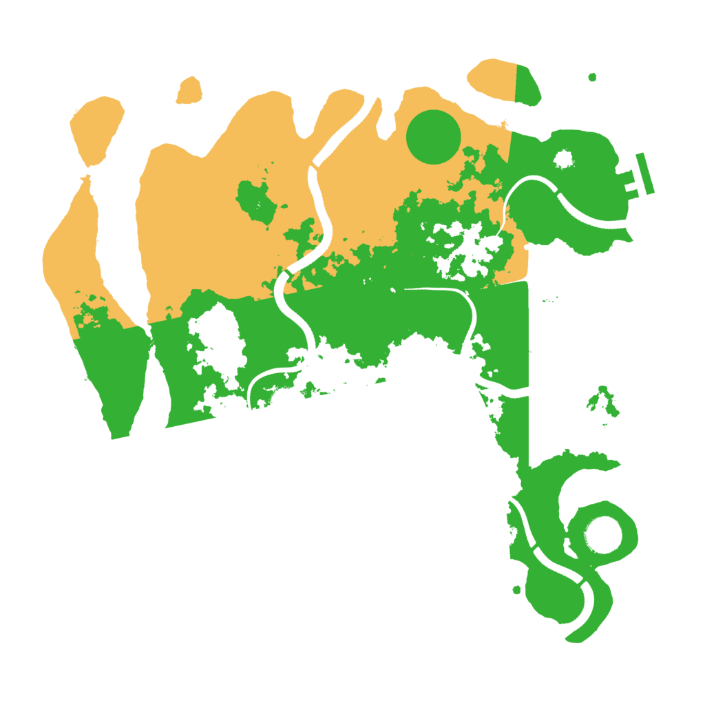 Biome Rust Map: Procedural Map, Size: 3400, Seed: 65267859