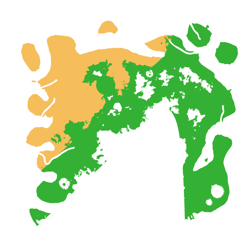 Biome Rust Map: Procedural Map, Size: 3500, Seed: 12837