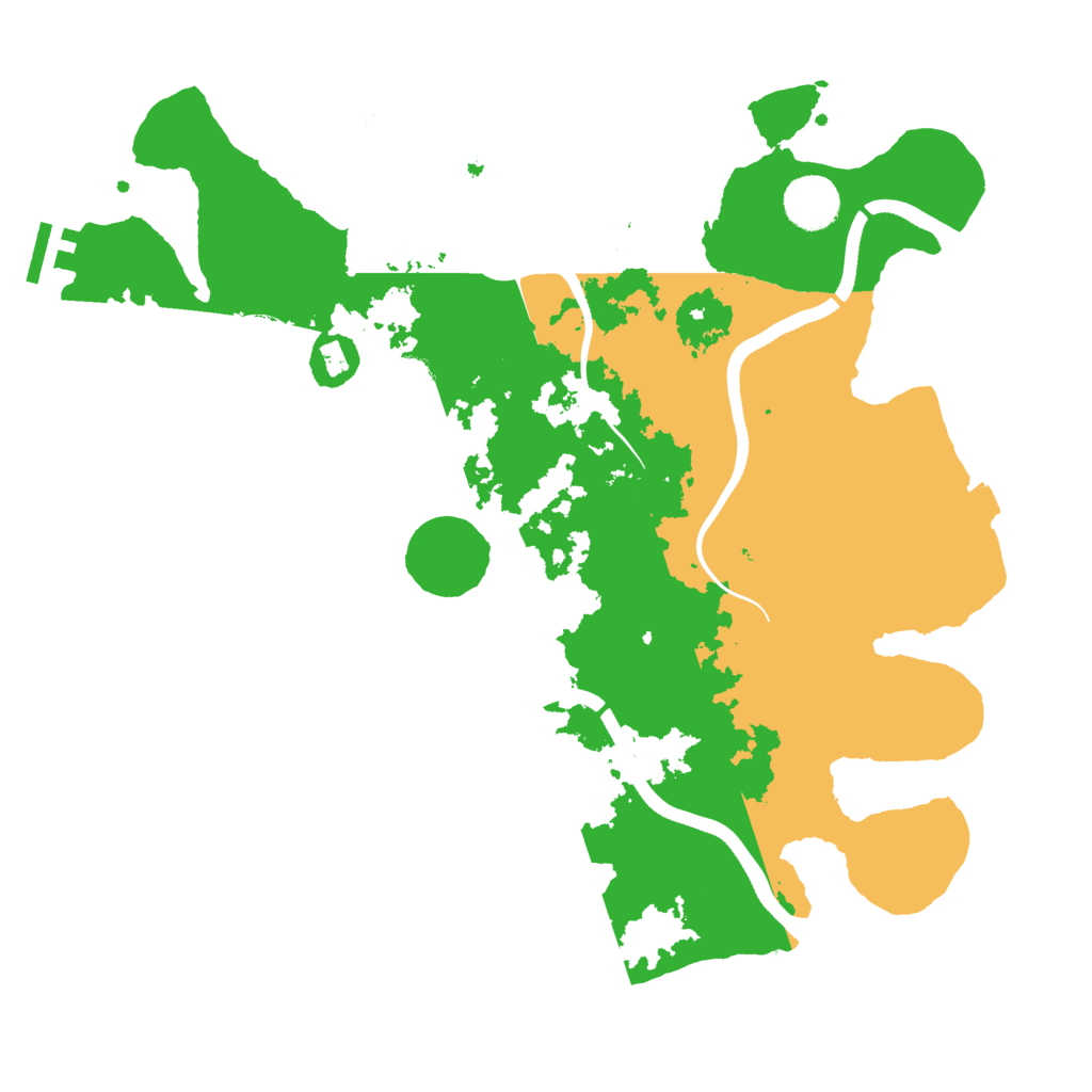 Biome Rust Map: Procedural Map, Size: 3600, Seed: 41249663