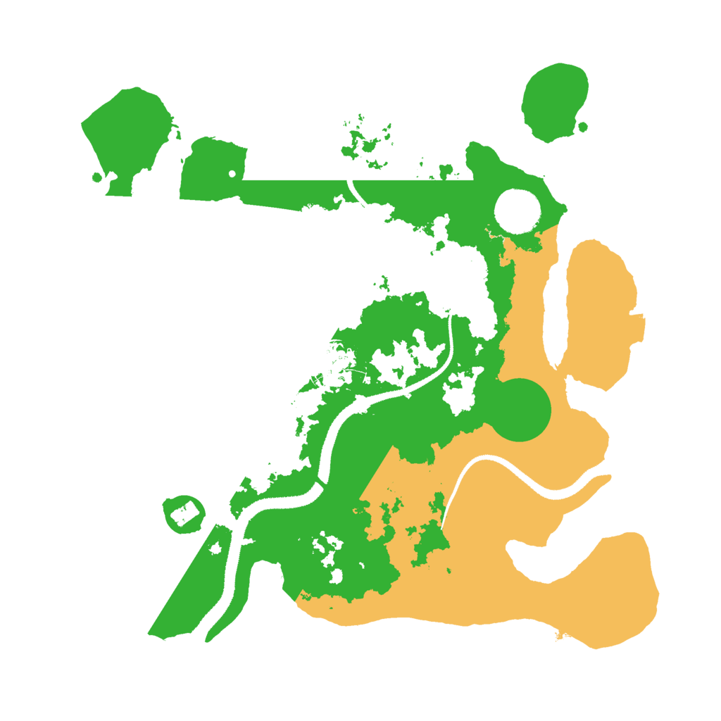 Biome Rust Map: Procedural Map, Size: 3000, Seed: 25090