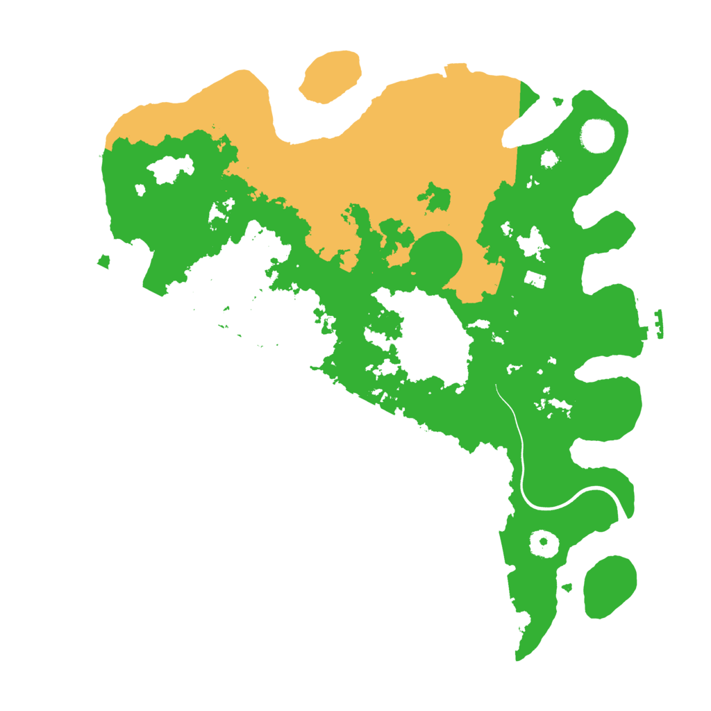 Biome Rust Map: Procedural Map, Size: 3700, Seed: 28163838