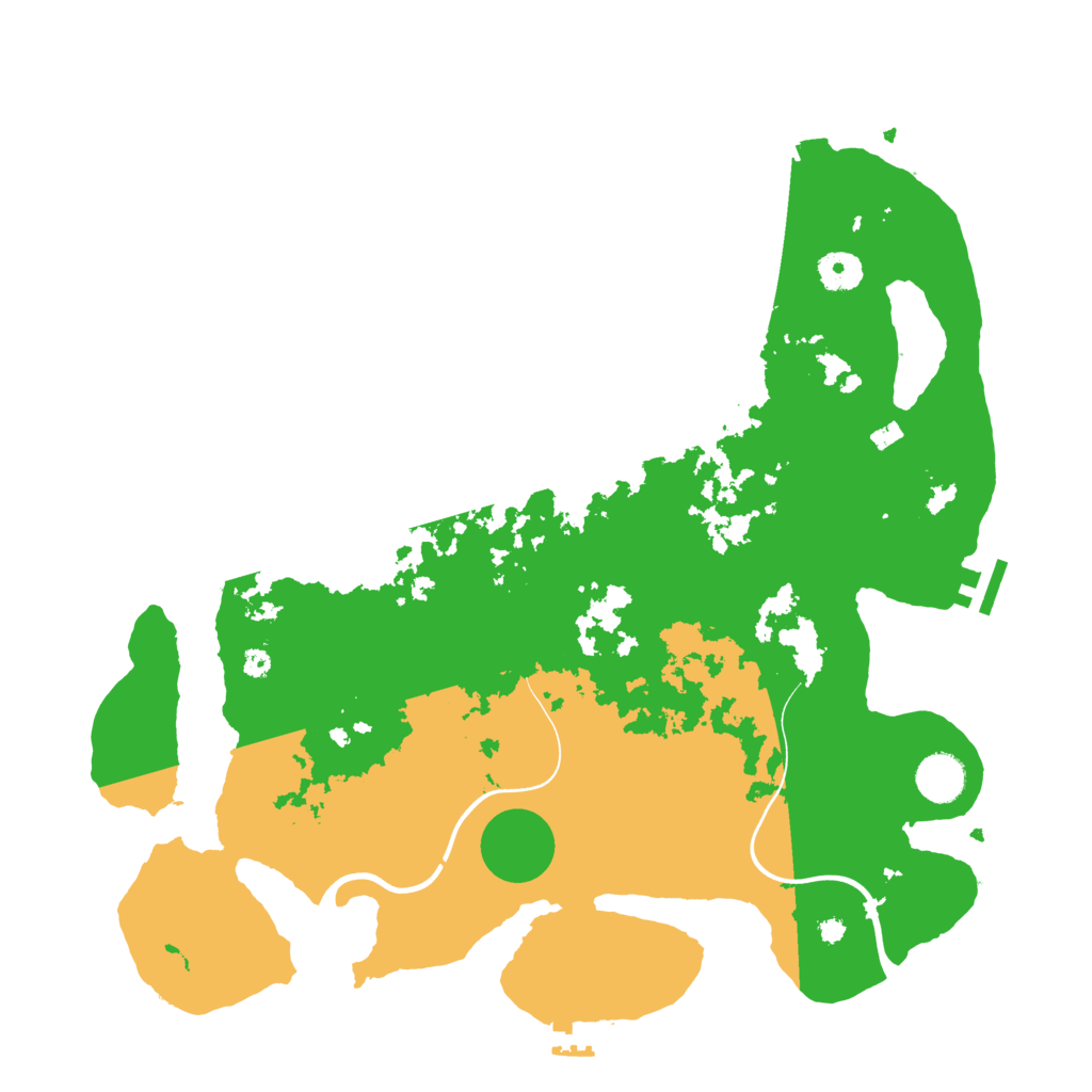 Biome Rust Map: Procedural Map, Size: 3900, Seed: 77016349