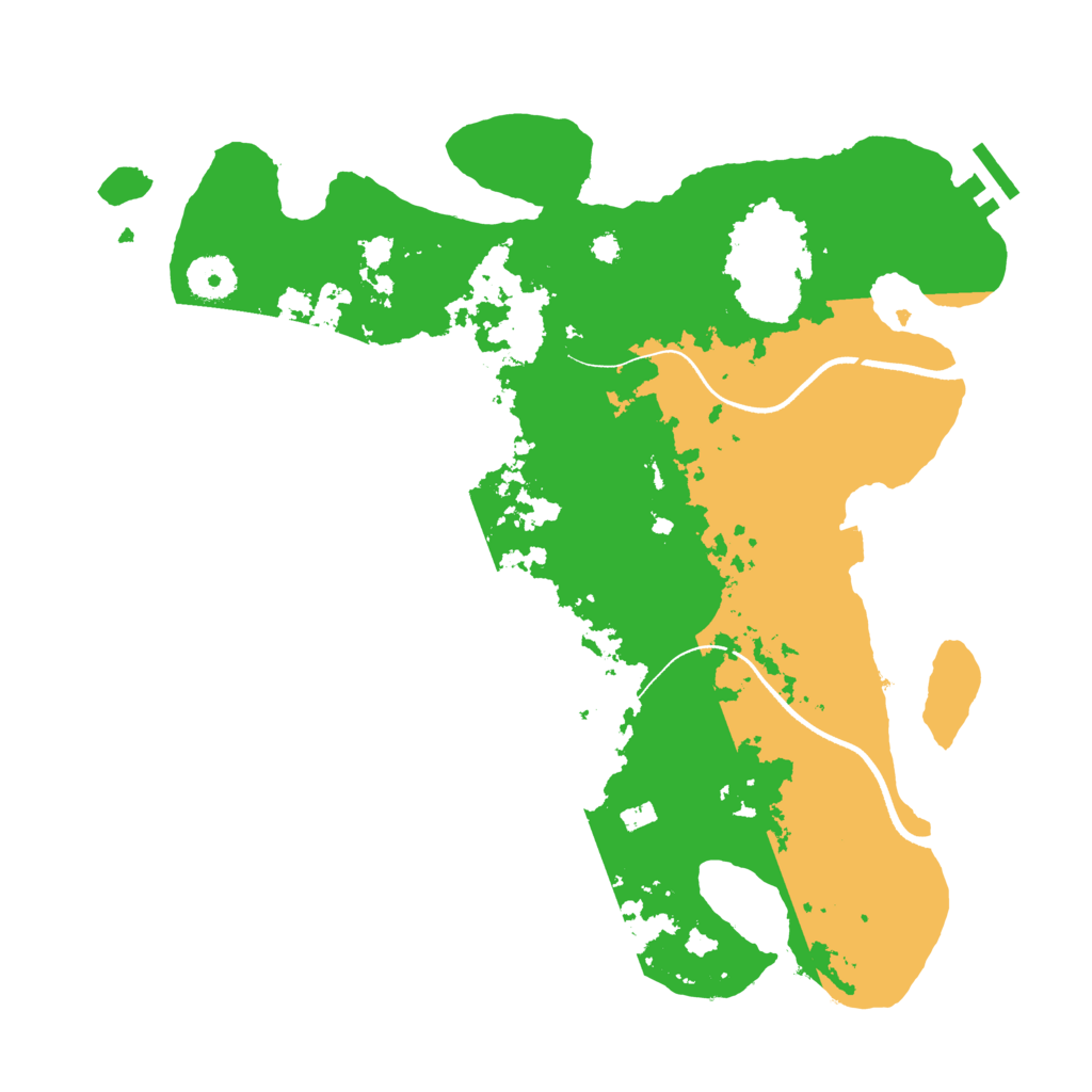 Biome Rust Map: Procedural Map, Size: 3500, Seed: 74877