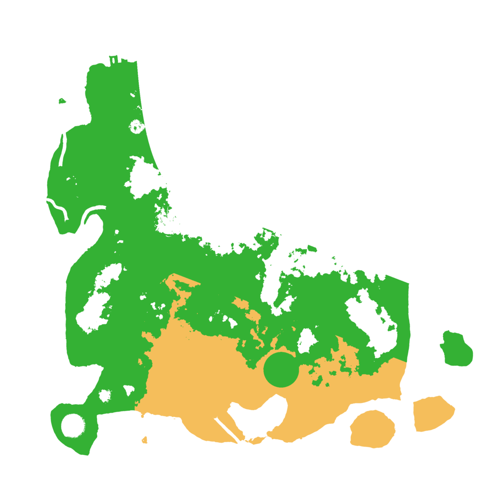 Biome Rust Map: Procedural Map, Size: 3700, Seed: 69219943