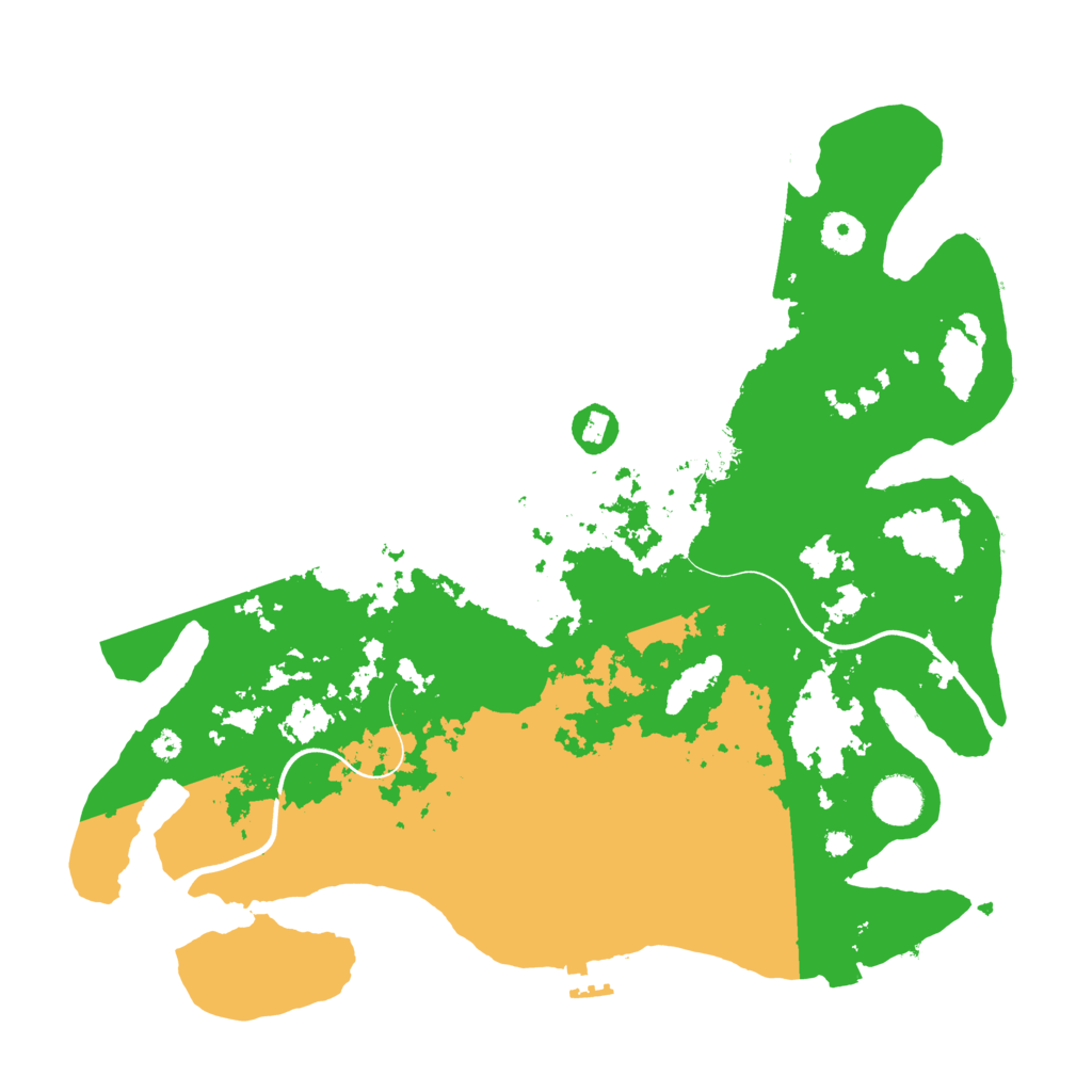 Biome Rust Map: Procedural Map, Size: 3800, Seed: 42764805