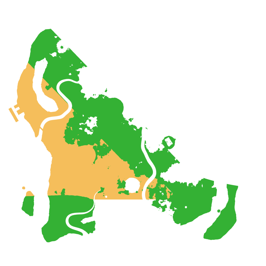 Biome Rust Map: Procedural Map, Size: 3500, Seed: 23710370