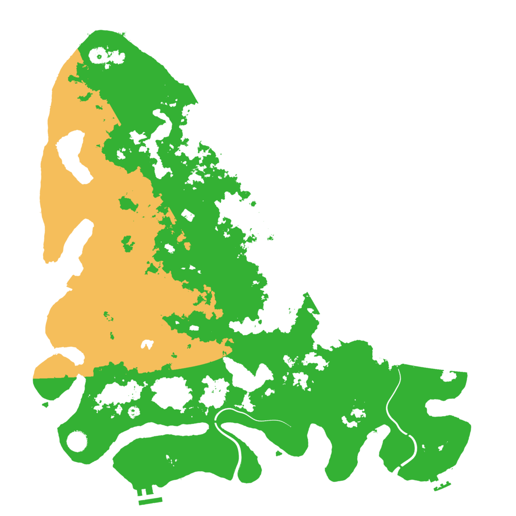 Biome Rust Map: Procedural Map, Size: 4400, Seed: 88829453