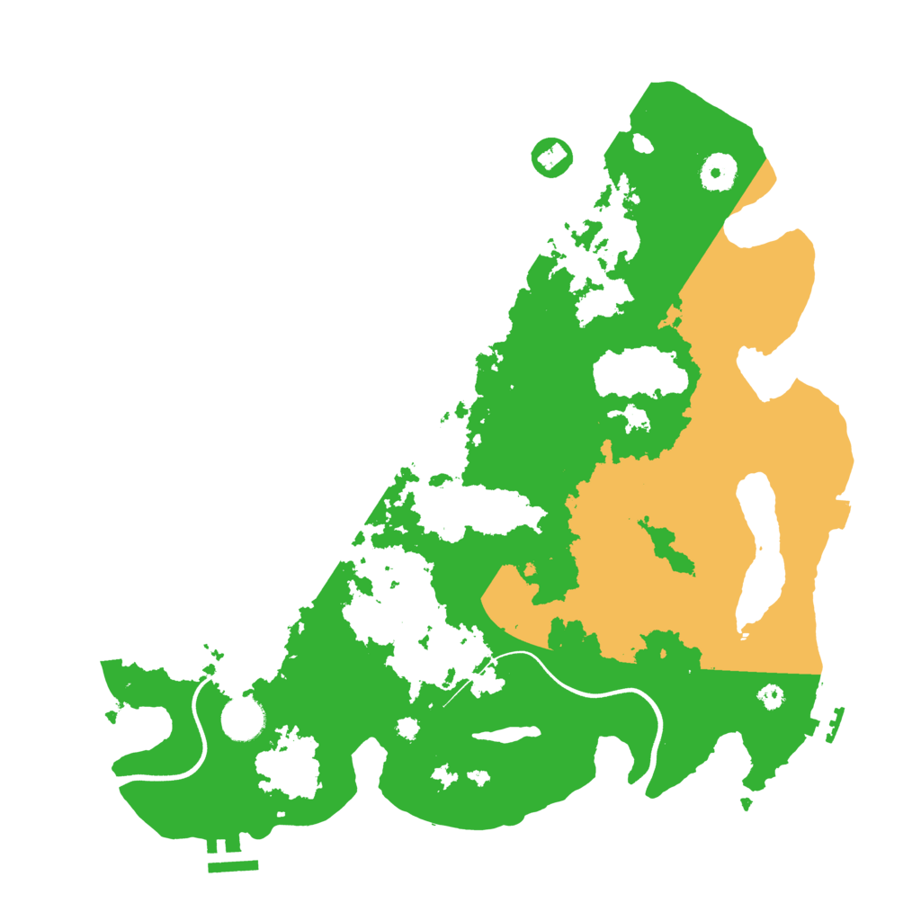 Biome Rust Map: Procedural Map, Size: 3700, Seed: 82397674
