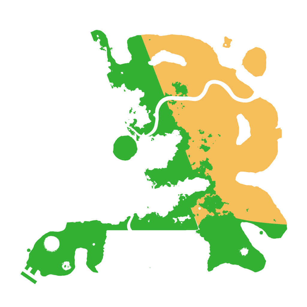 Biome Rust Map: Procedural Map, Size: 3500, Seed: 1402366701