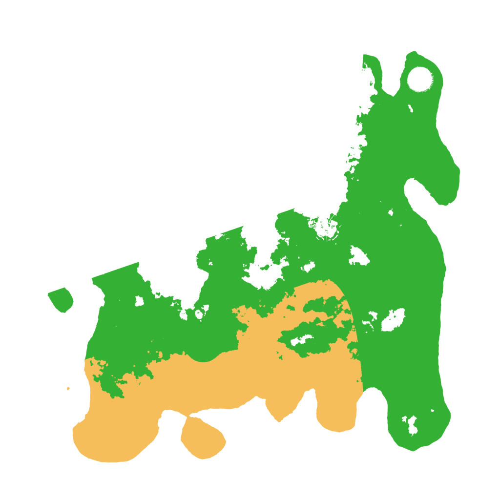 Biome Rust Map: Barren, Size: 3500, Seed: 107059783