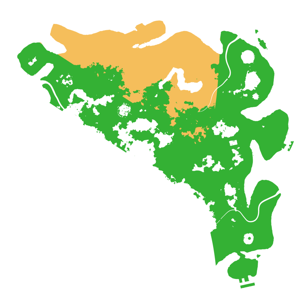 Biome Rust Map: Procedural Map, Size: 4200, Seed: 24937