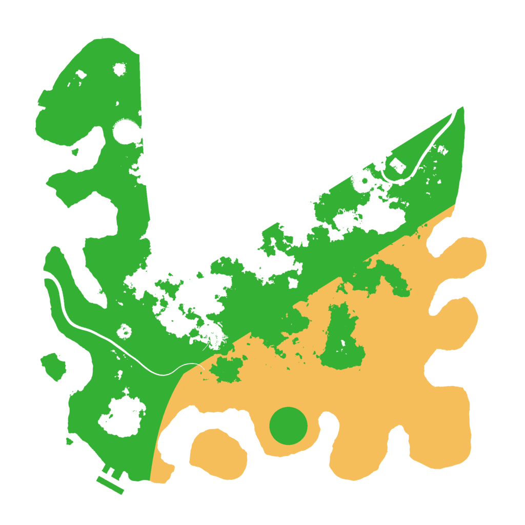 Biome Rust Map: Procedural Map, Size: 3650, Seed: 77951649