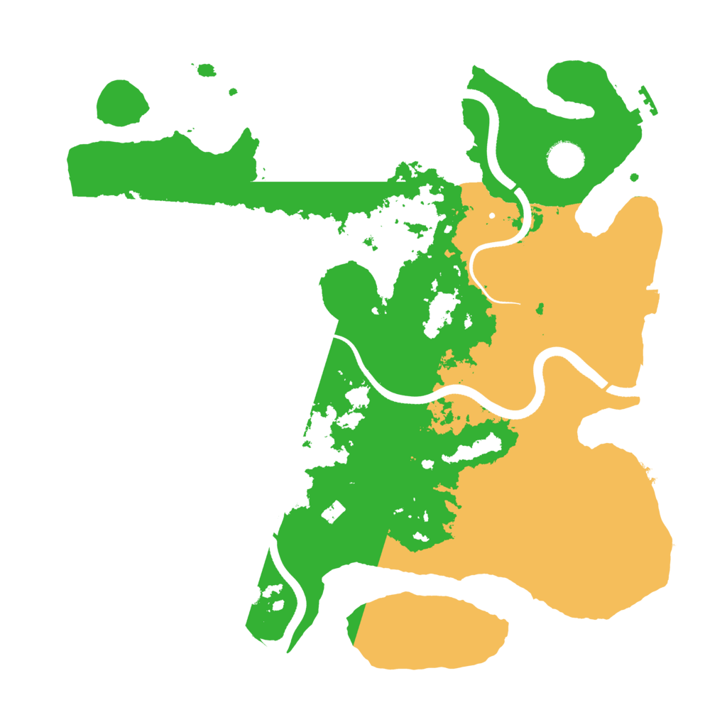 Biome Rust Map: Procedural Map, Size: 3500, Seed: 69151222