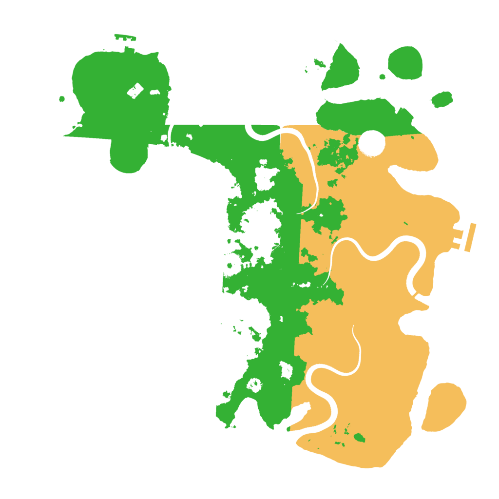 Biome Rust Map: Procedural Map, Size: 3500, Seed: 214117191