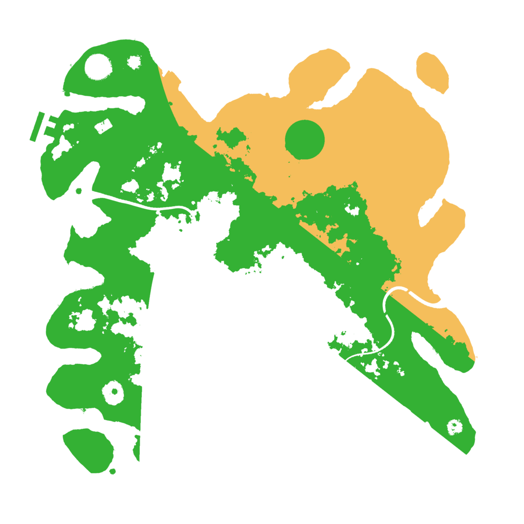 Biome Rust Map: Procedural Map, Size: 3500, Seed: 32138346