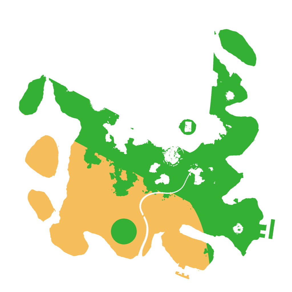 Biome Rust Map: Procedural Map, Size: 3000, Seed: 55119