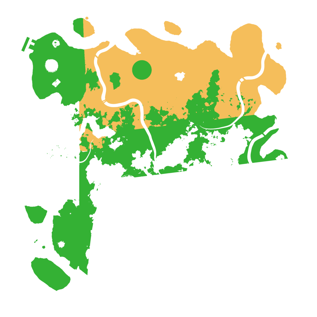 Biome Rust Map: Procedural Map, Size: 4300, Seed: 61336497