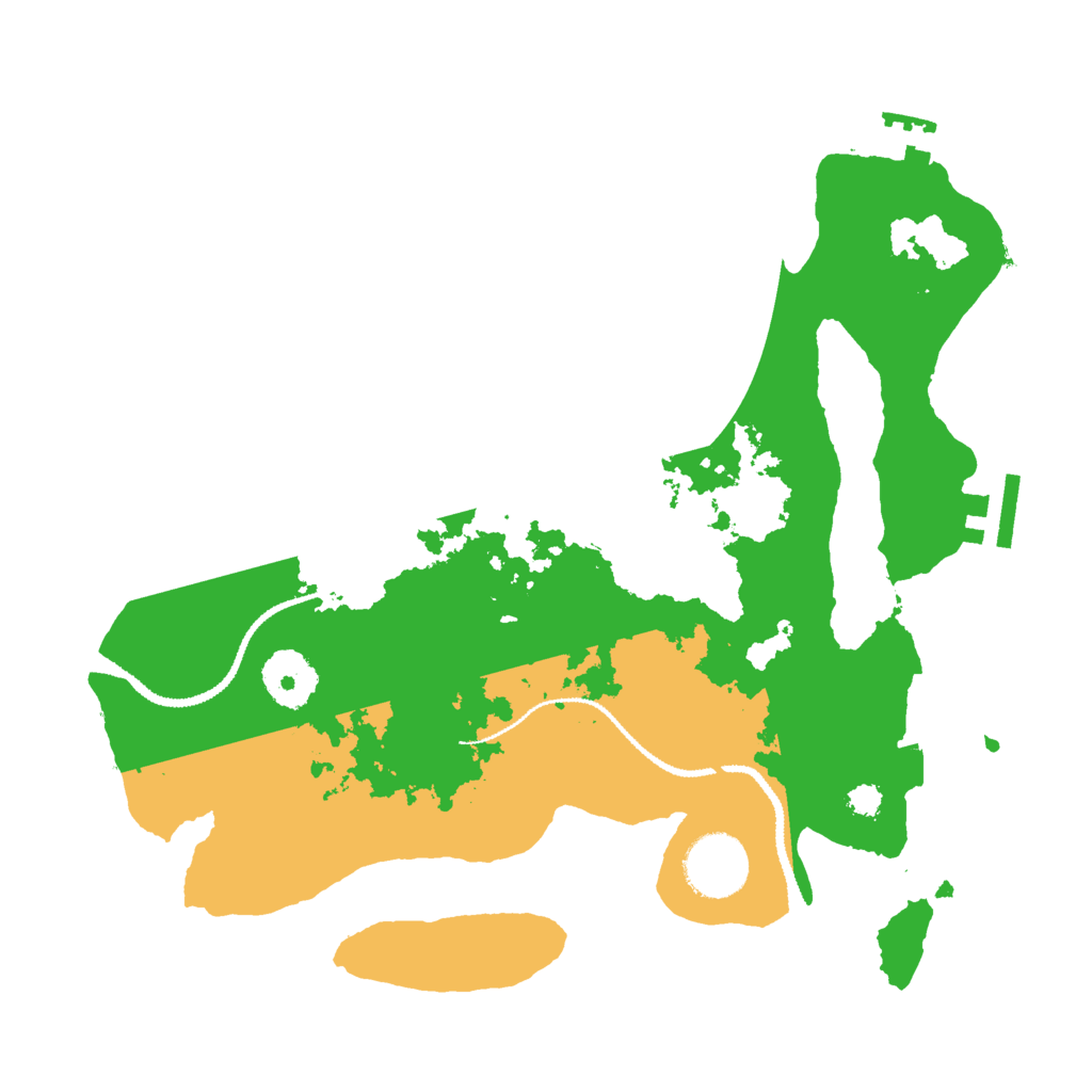 Biome Rust Map: Procedural Map, Size: 3000, Seed: 33675
