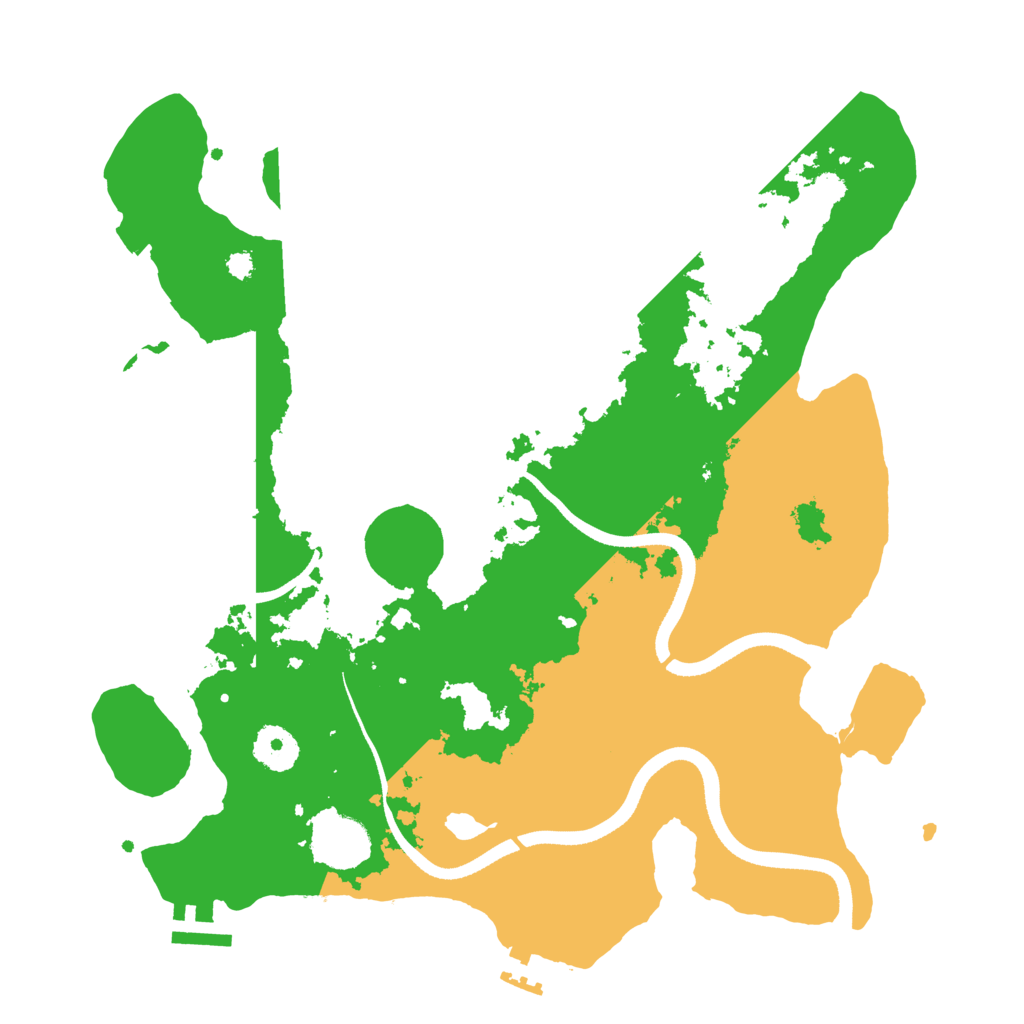 Biome Rust Map: Procedural Map, Size: 3450, Seed: 99168660