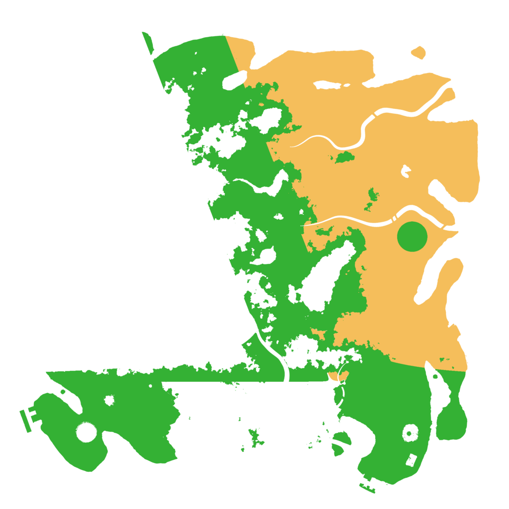 Biome Rust Map: Procedural Map, Size: 4450, Seed: 125585