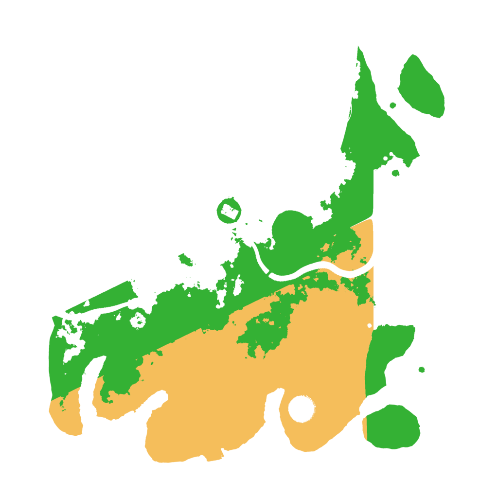 Biome Rust Map: Procedural Map, Size: 3300, Seed: 500816564