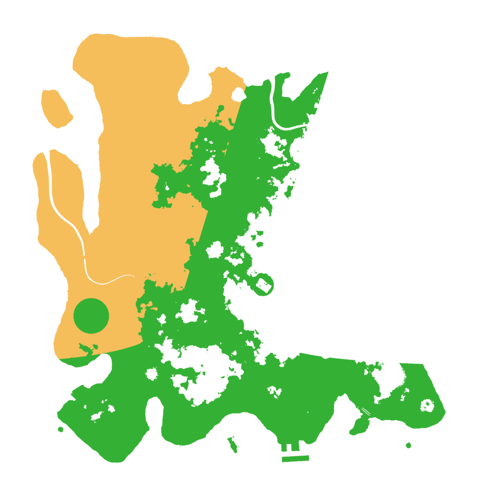 Biome Rust Map: Procedural Map, Size: 3700, Seed: 26153475
