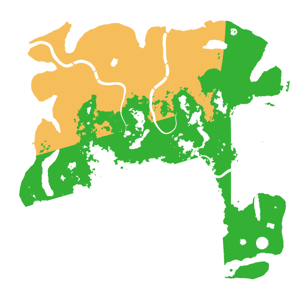 Biome Rust Map: Procedural Map, Size: 4400, Seed: 84989387