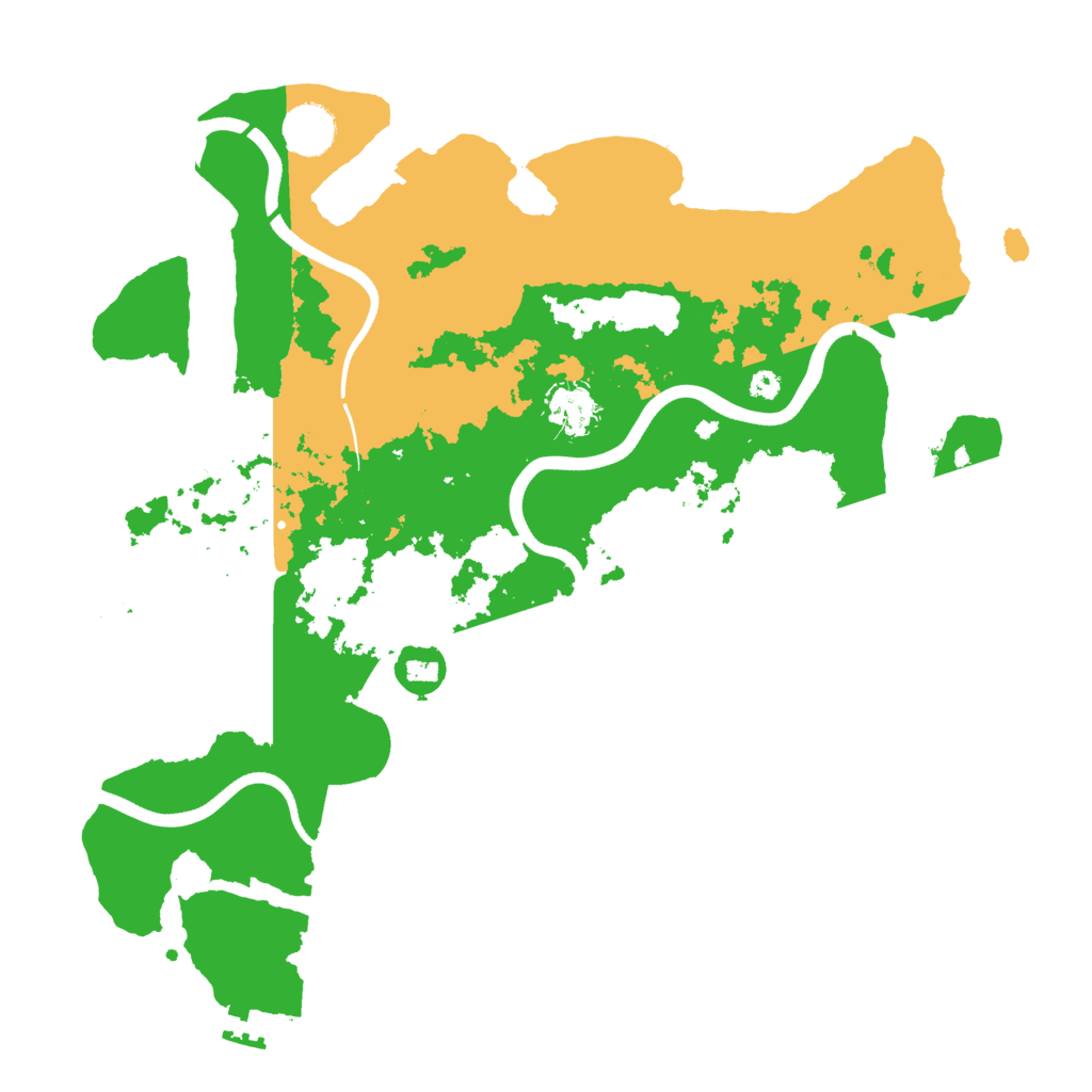 Biome Rust Map: Procedural Map, Size: 3700, Seed: 20062459
