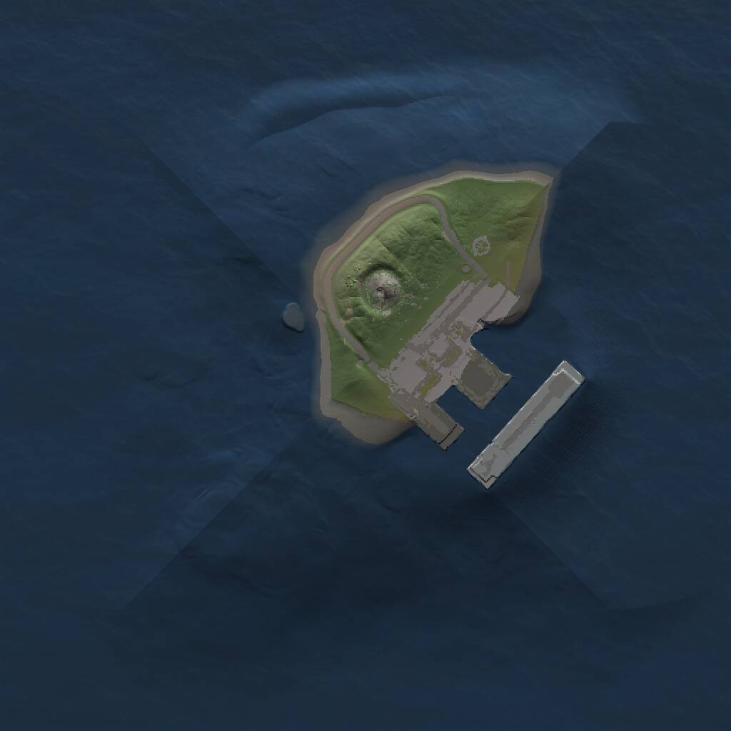 Rust Map: Procedural Map, Size: 1000, Seed: 665187, 2 Monuments