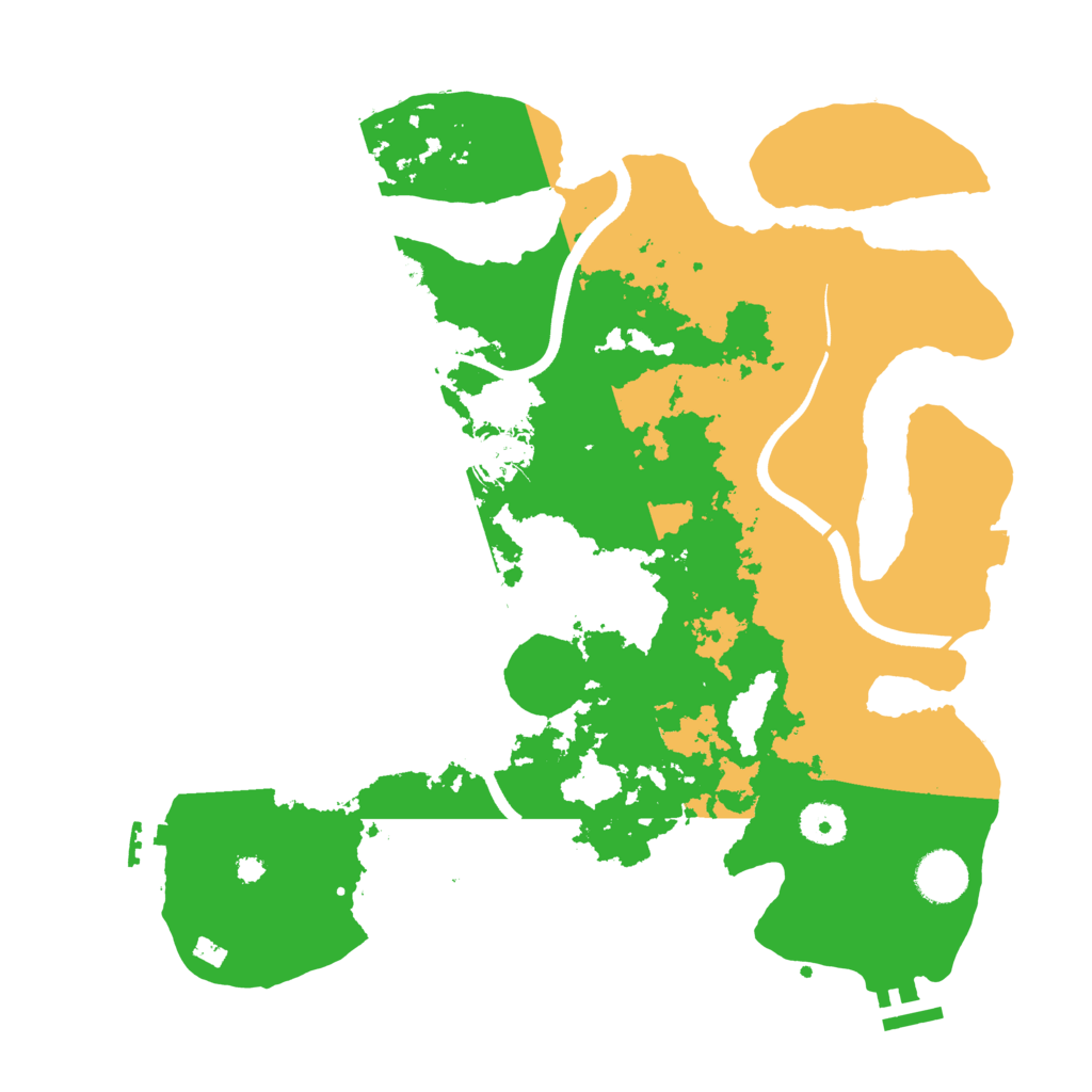 Biome Rust Map: Procedural Map, Size: 3650, Seed: 16361932
