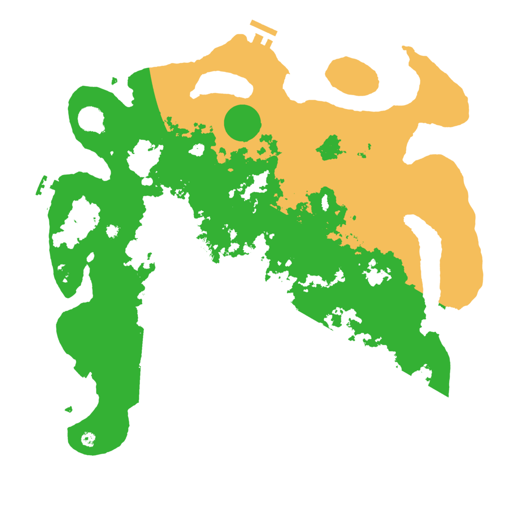 Biome Rust Map: Procedural Map, Size: 3700, Seed: 76058561