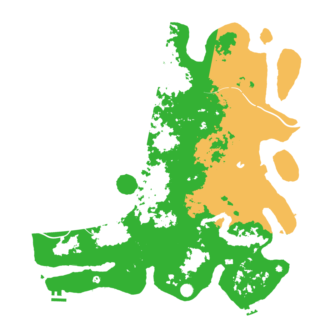 Biome Rust Map: Procedural Map, Size: 4300, Seed: 46359644