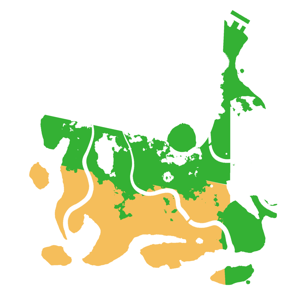 Biome Rust Map: Procedural Map, Size: 3000, Seed: 3030