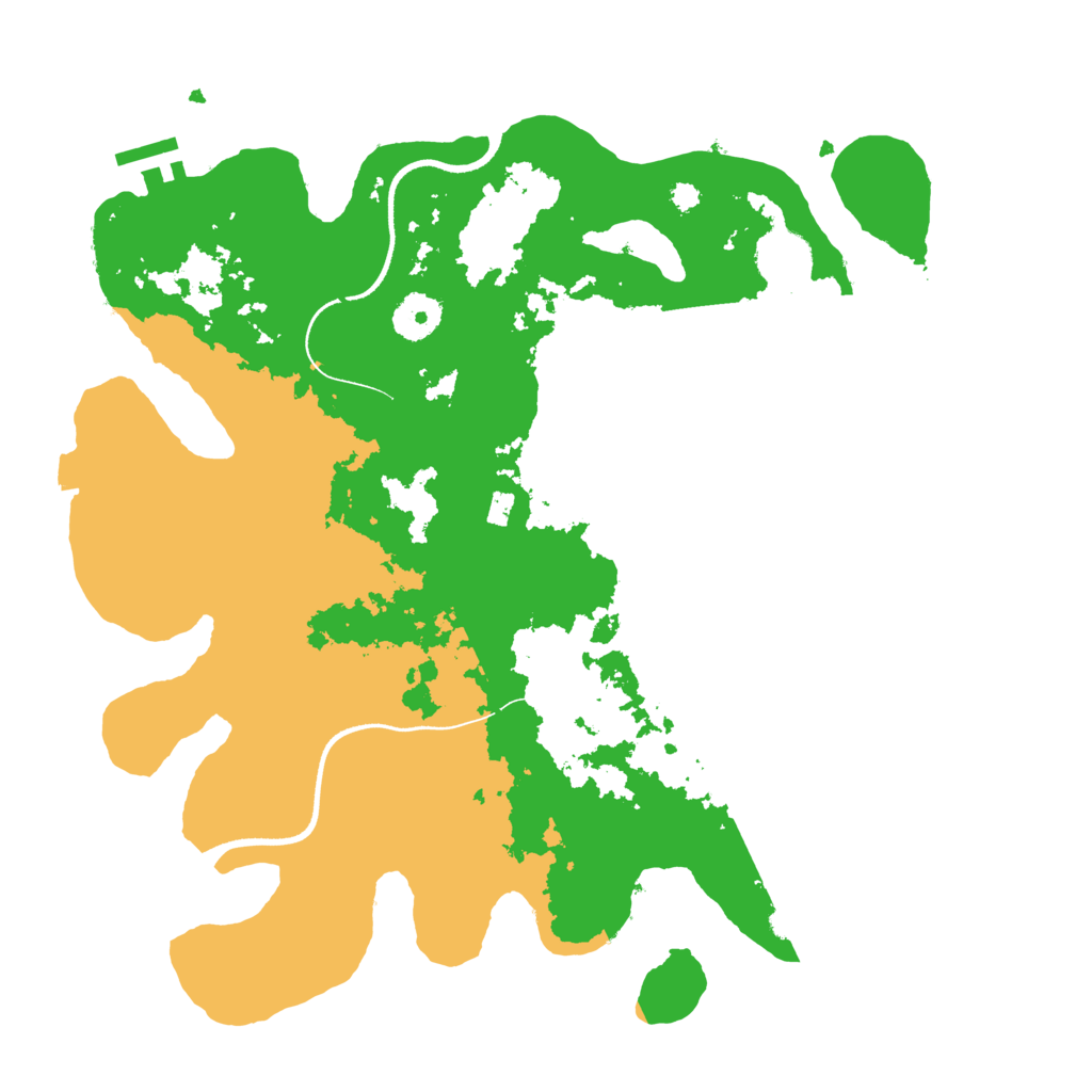 Biome Rust Map: Procedural Map, Size: 3500, Seed: 886253018
