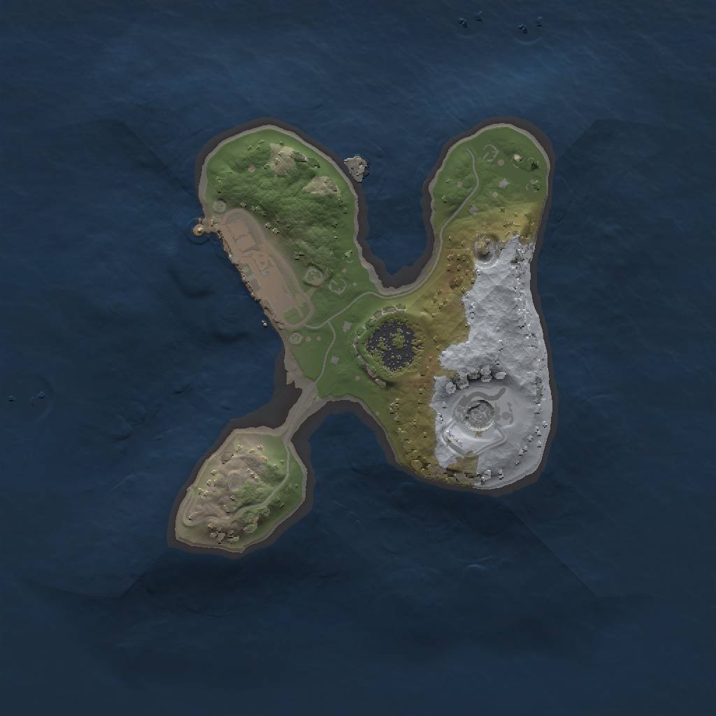 Rust Map: Procedural Map, Size: 1500, Seed: 151, 5 Monuments