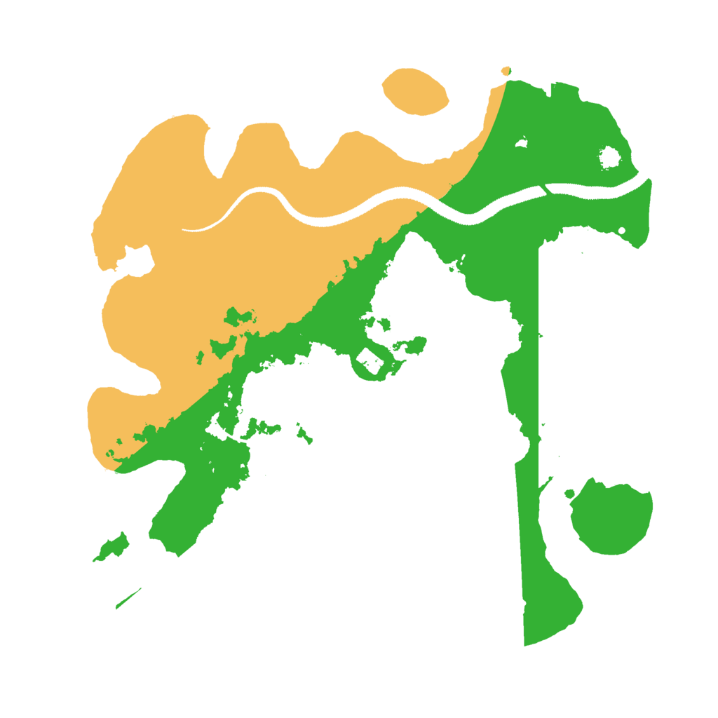 Biome Rust Map: Procedural Map, Size: 3000, Seed: 32636