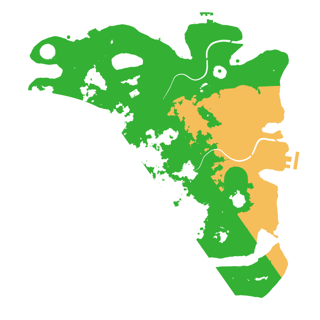 Biome Rust Map: Procedural Map, Size: 3650, Seed: 95690491