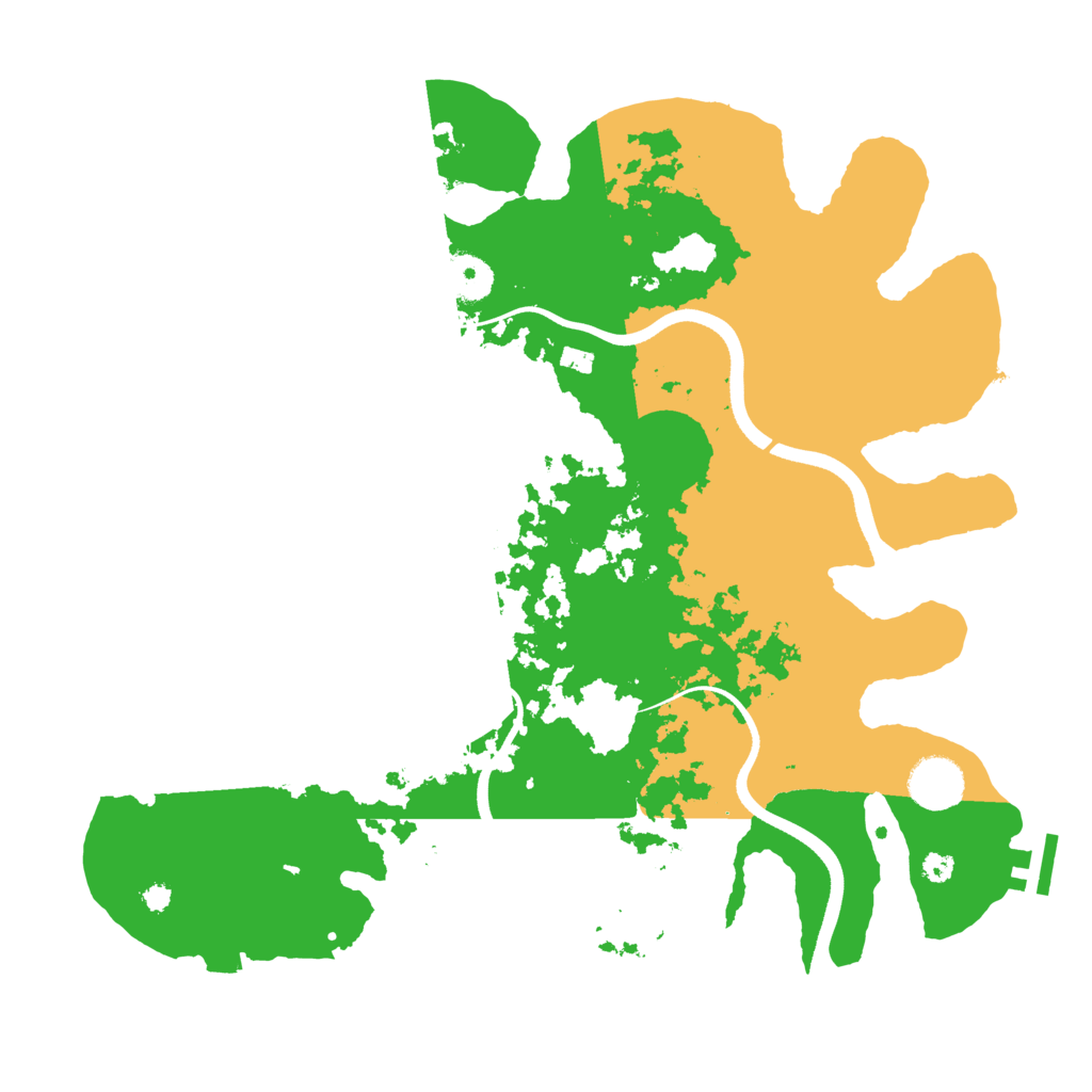 Biome Rust Map: Procedural Map, Size: 3600, Seed: 38260080